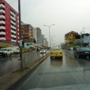 The streets of the capital city, Tirana