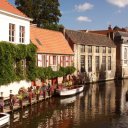One of the beautiful canals in Bruges