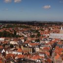 Overview of the city of Bruges from the tall belfry