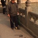 Man water caligrophy, Summer Palace Beijing