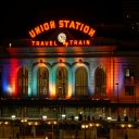 Union-Station-lit-up-in-bright-colors-during-a-frosty-December-night