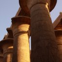 The huge columns at Karnak