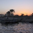 Morning light along the Nile River in Luxor