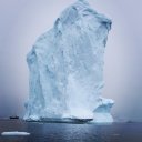 Impressive iceberg - note the ship to the left