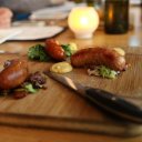 Tasty sausage at Ayden Kitchen in Saskatoon