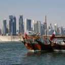 Overlooking Doha from near the Islamic Museum of Art and the Cornice