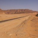Lonely-desert-road-outside-of-Wadi-Rum