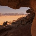 The-intoxicating-warmth-of-the-shade-overlooking-the-sandy-expanses-of-the-desert-in-Wadi-Rum
