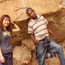 Exploring old bushman caves
