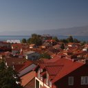 Overlooking the red rooves of Struga