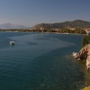 Wide view of Lake Ohrid