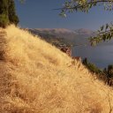 Dirt trail along above Lake Ohrid