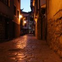 Night time in Ohrid - old city