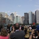 Downtown-New-York-skyline-from-ferry-to-Liberty-Island