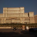 The impressive Parliament building in Bucharest