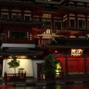 Chinese-Temple-outside-at-night