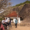 Golden Temple at the top, Dambulla