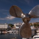 Giant propeller at the north harbour in Lysekil