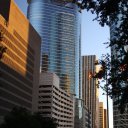 Sun-setting-on-skyscrapers-of-downtown-Houston