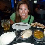 Lisa's first dinner in India