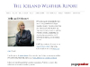 Iceland Weather Report