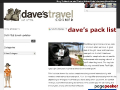 Daves Pack List