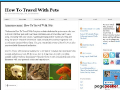 How to travel with Pets