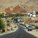 A newly paved highway heads north toward the Panjshir region, home of the famous warlord Ahmad Shah Masoud