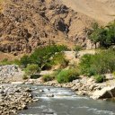 The Salang River carves through the southern edge of the Hindukush Mountains