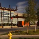 The modern Fairbanks International Airport