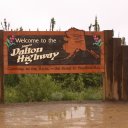 Sign indicating start of the famous Dalton Higway
