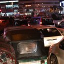 Bad Traffic, Gulshan 2 Circle at night