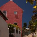 Common brightly colored buildings in St. George