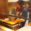 Vendor, Don Hua Men nightmarket in Beijing