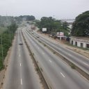 Empty road, near Abidjan