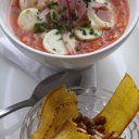 Potatoes with Ceviche, delicous!