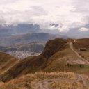 View overlooking Quito from Teleferico, 4100 meters