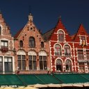 Beautiful buildings Bruges Belgium