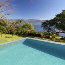 The picturesque Coatepeque volcanic lake in El Salvador