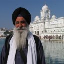 Sikh in Amritsar India at the Golden Temple