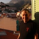 Napa Valley winemaker Emil Tedeschi hanging out in Menton