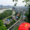 Guilin city view from DeiCai Hill