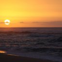 Sunset over Oahu's legendary north shore