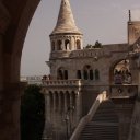 Looking at the Castle through an Archway - Castle Hill Budapest