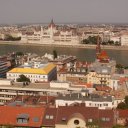 Overlooking the Danube River and the city of Budapest from Castle Hill