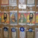 Images-of-a-very-Jesus-like-Imam-Reza-for-sale-in-a-market-stall