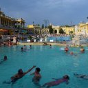 The Szechenyi Thermal Baths in Budapest Hungary