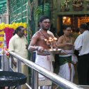 Tamil Hindus make up a significant minority in Malaysia and their temples dot the country, as this one where everyone is caught up in the middle of an early morning worship