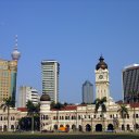 The old federal government buildings; recently the government has been relocated to the new city of Petaling Jaya, about 50 km away