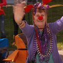 Happy during Mardis Gras in Biloxi